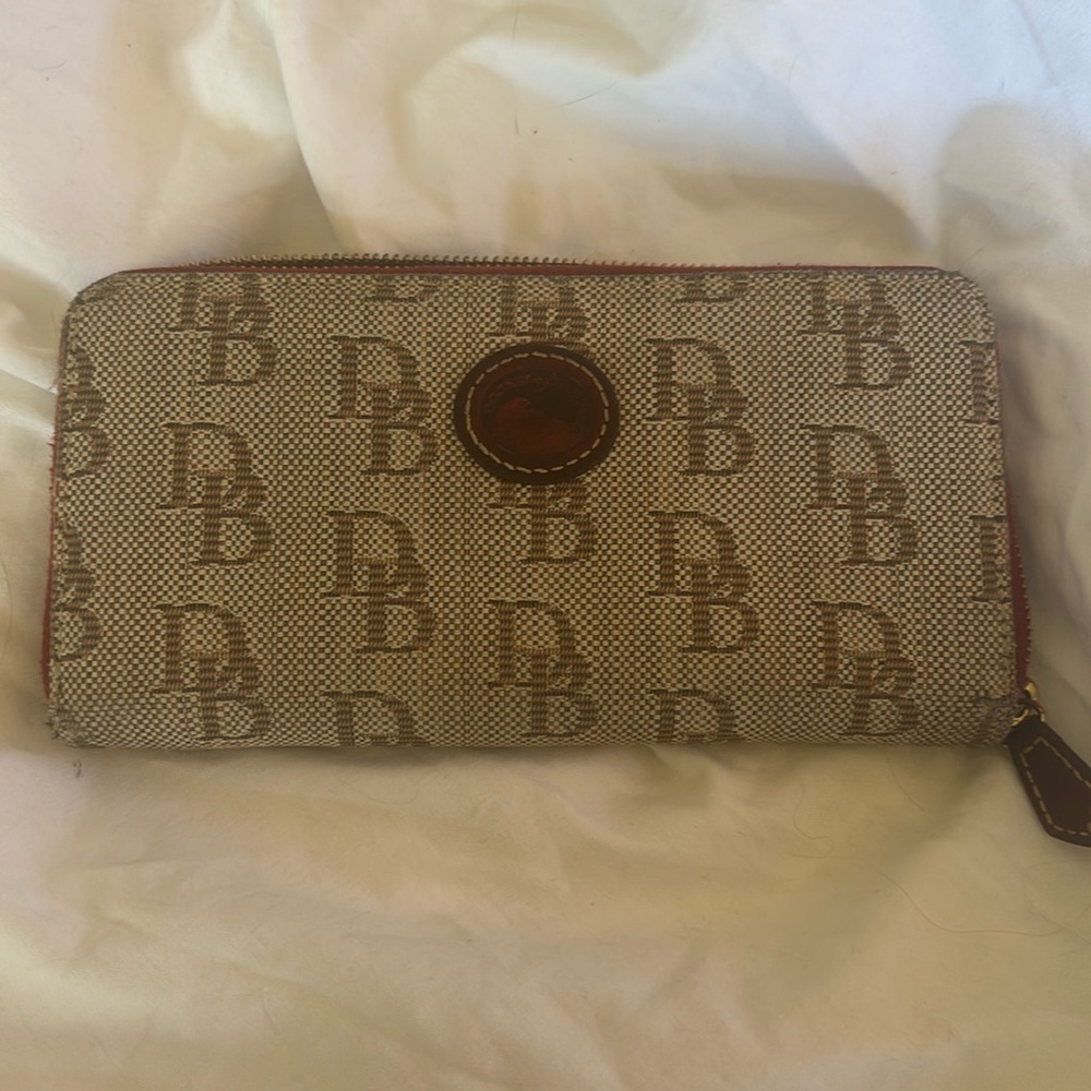 Dooney & Bourke Monogram Large Zip Around Wallet